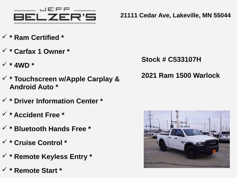 used 2021 Ram 1500 Classic car, priced at $29,257