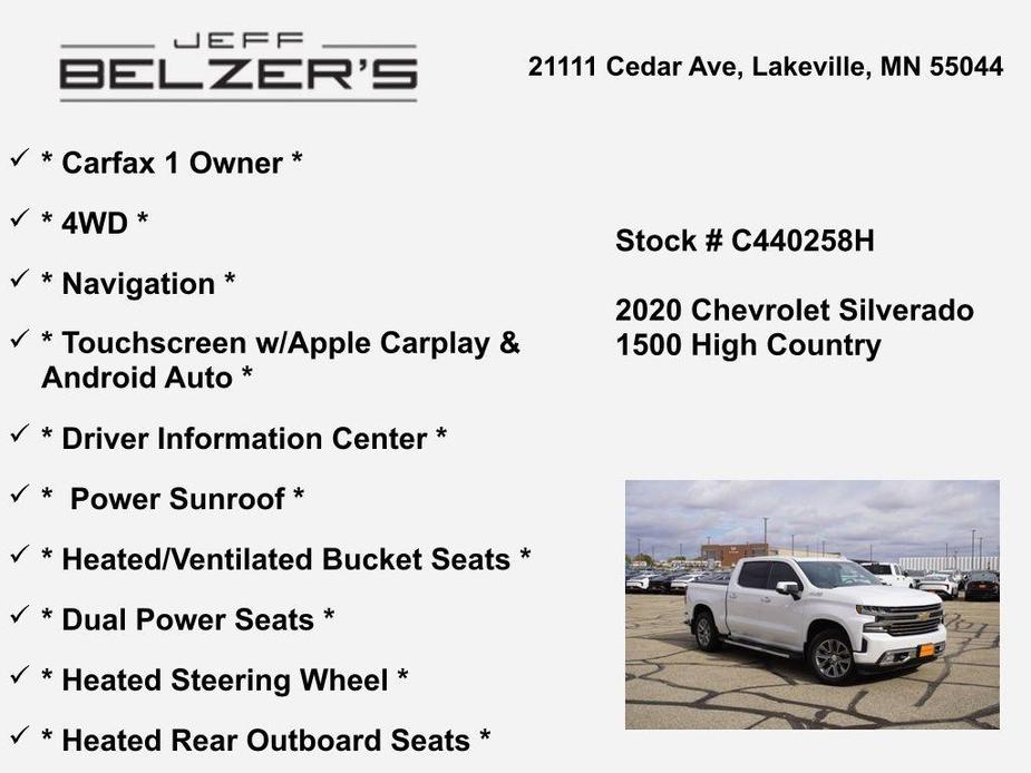 used 2020 Chevrolet Silverado 1500 car, priced at $28,647