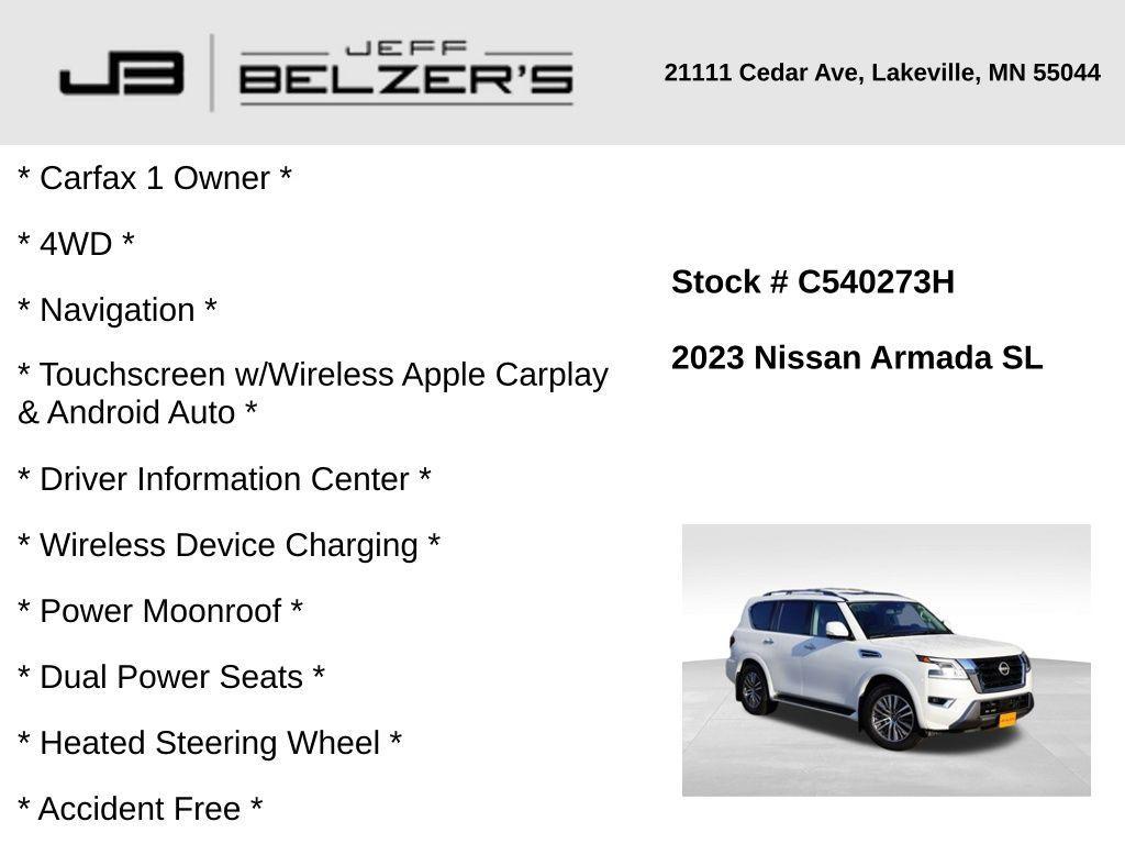 used 2023 Nissan Armada car, priced at $35,277