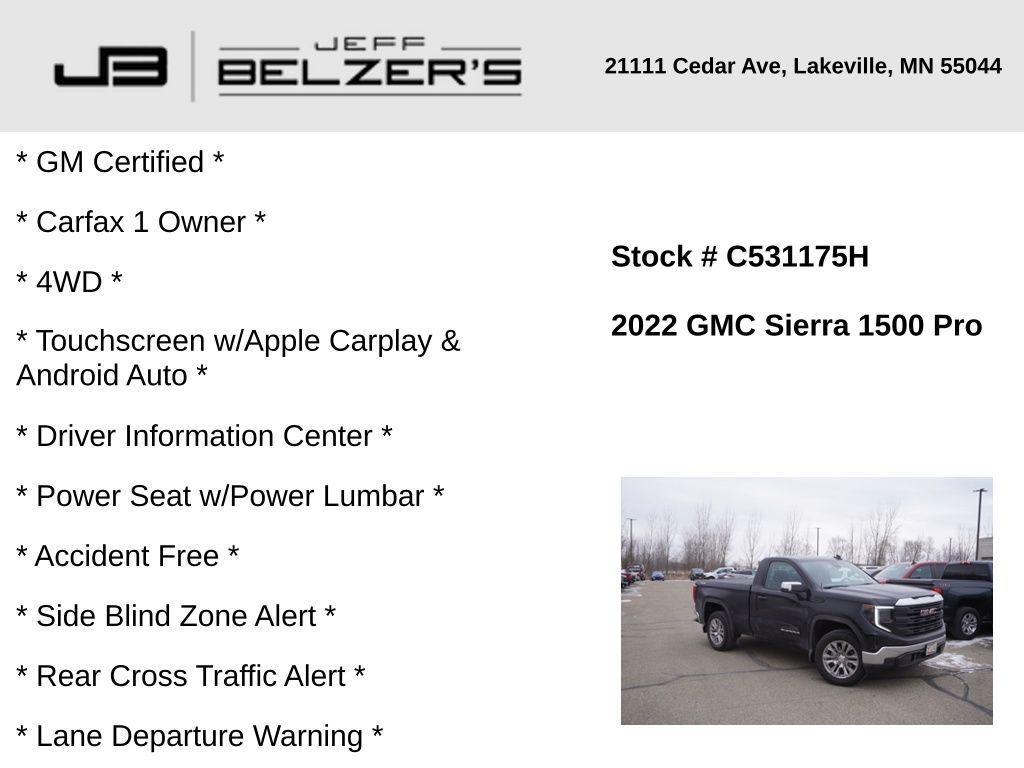 used 2022 GMC Sierra 1500 car, priced at $31,446