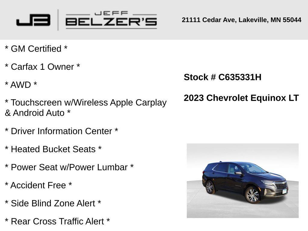 used 2023 Chevrolet Equinox car, priced at $20,987