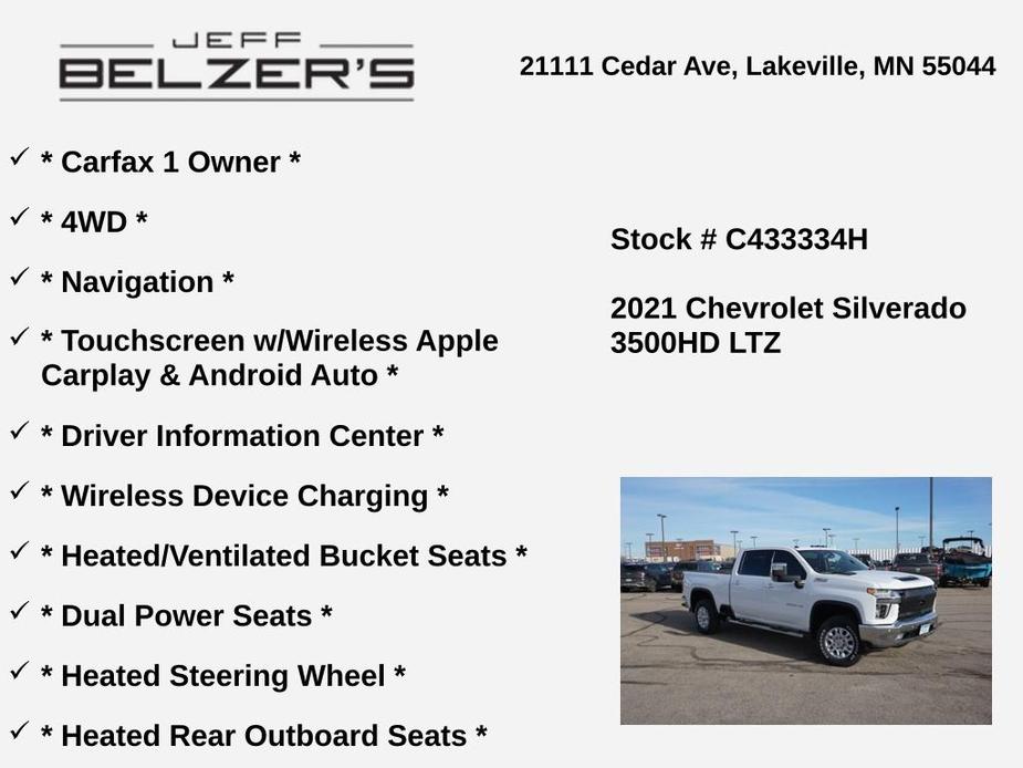used 2021 Chevrolet Silverado 3500 car, priced at $48,496