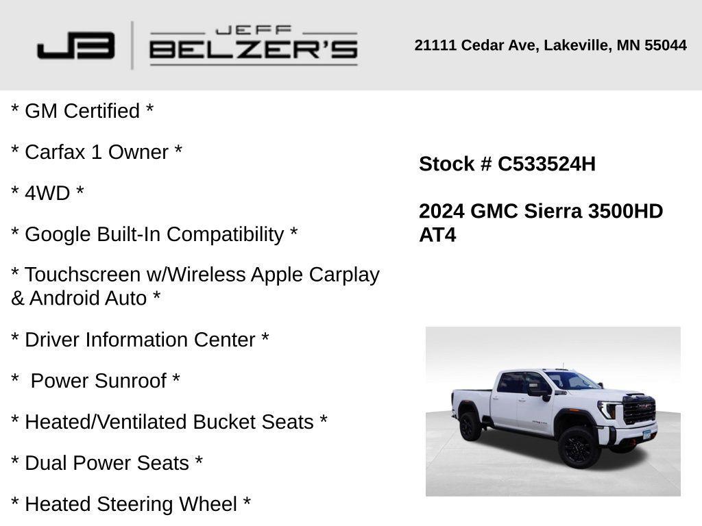 used 2024 GMC Sierra 3500 car, priced at $66,849
