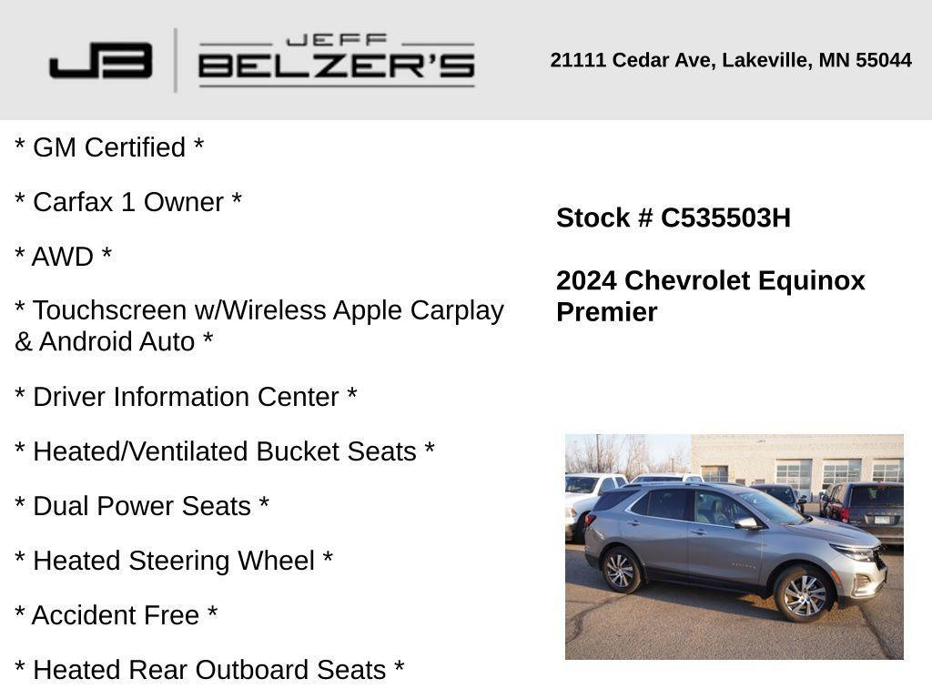 used 2024 Chevrolet Equinox car, priced at $30,711