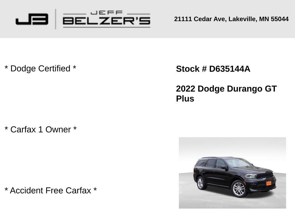 used 2022 Dodge Durango car, priced at $30,586
