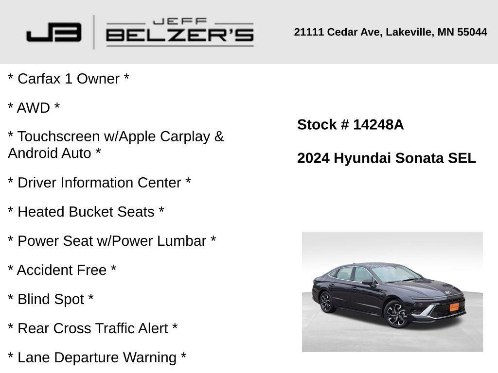 used 2024 Hyundai Sonata car, priced at $25,843
