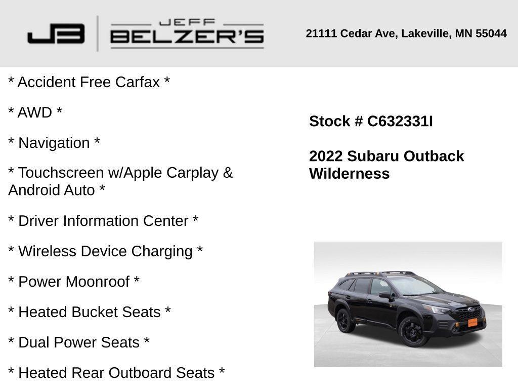 used 2022 Subaru Outback car, priced at $27,609