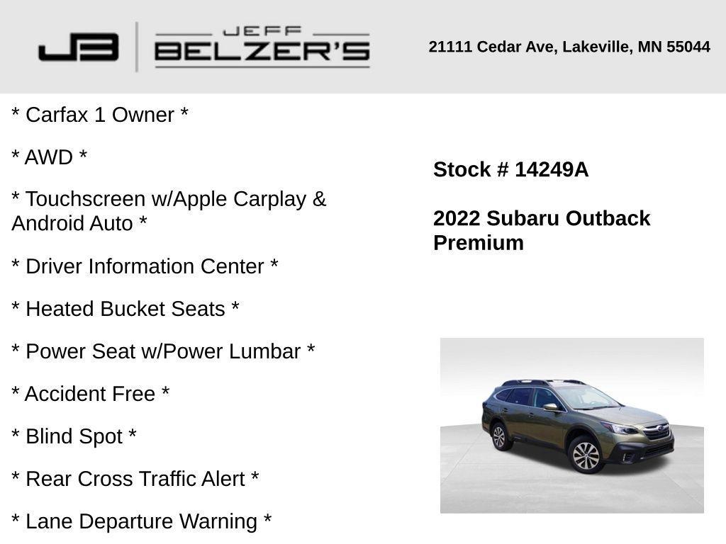 used 2022 Subaru Outback car, priced at $27,126