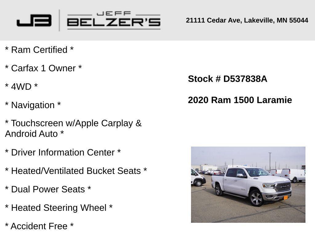 used 2020 Ram 1500 car, priced at $33,889