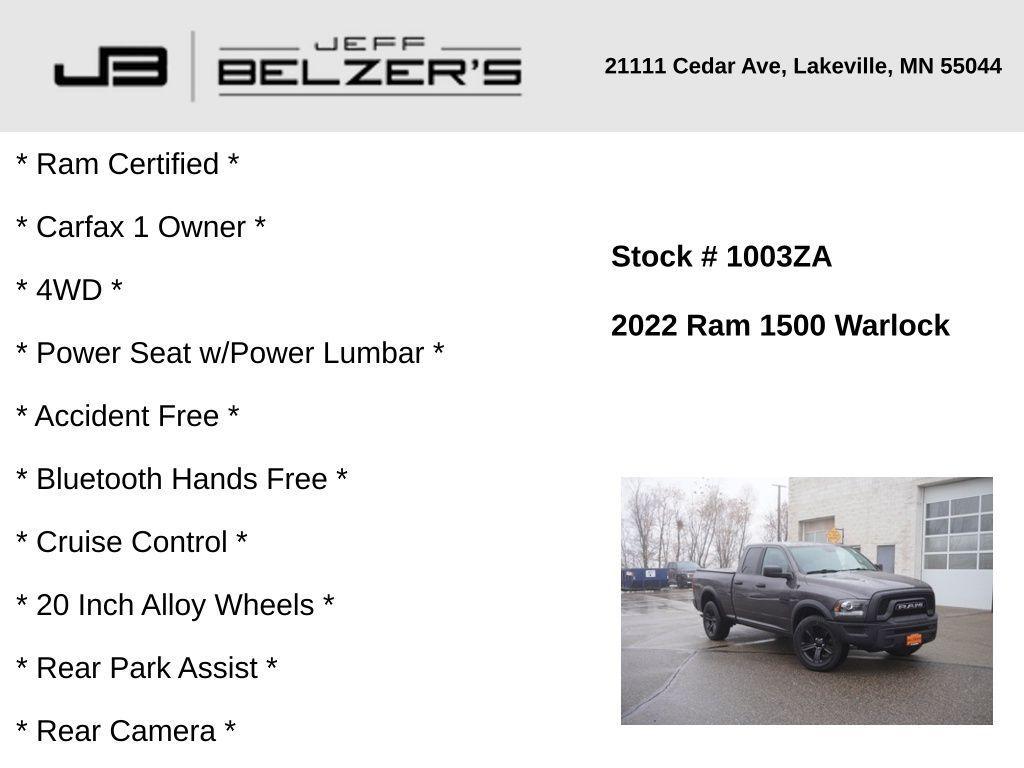 used 2022 Ram 1500 Classic car, priced at $24,999