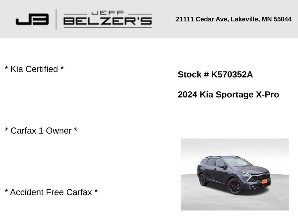 used 2024 Kia Sportage car, priced at $32,896