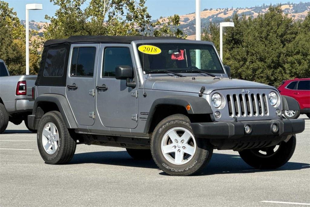 used 2018 Jeep Wrangler JK Unlimited car, priced at $24,245