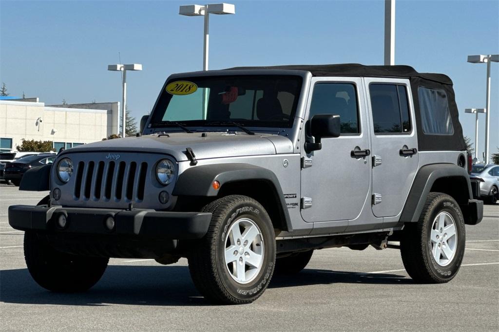 used 2018 Jeep Wrangler JK Unlimited car, priced at $24,245