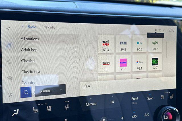 new 2025 Lexus TX 500h car, priced at $73,844