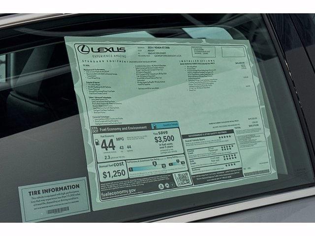 new 2024 Lexus ES 300h car, priced at $47,632