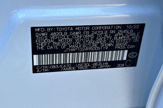 used 2024 Lexus IS 500 car, priced at $61,996