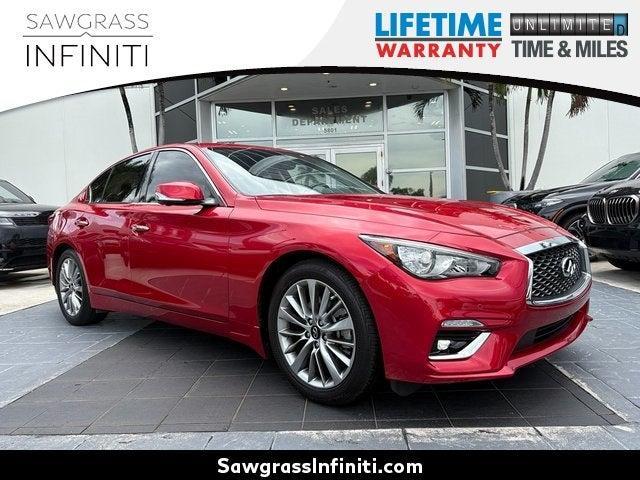 used 2024 INFINITI Q50 car, priced at $35,349