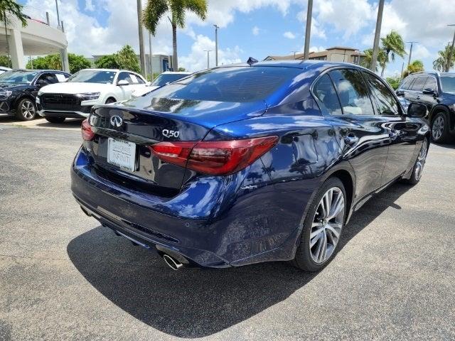 new 2024 INFINITI Q50 car, priced at $52,160