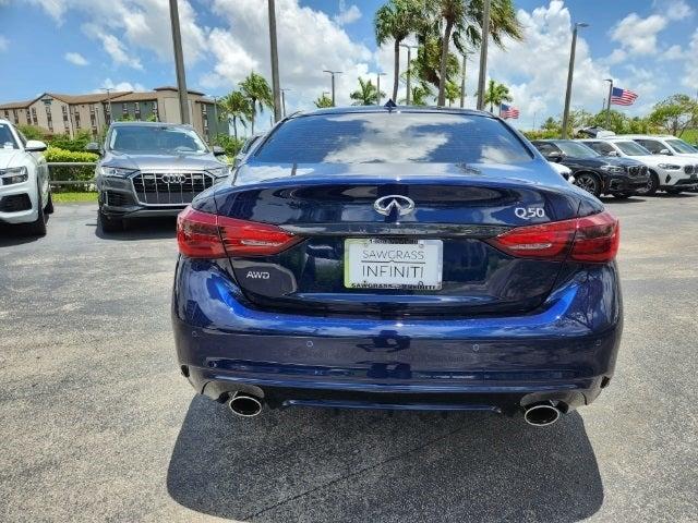 new 2024 INFINITI Q50 car, priced at $52,160