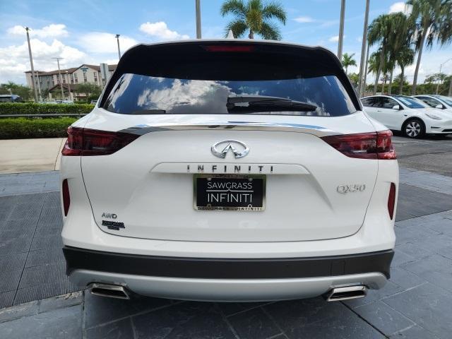 used 2025 INFINITI QX50 car, priced at $34,599