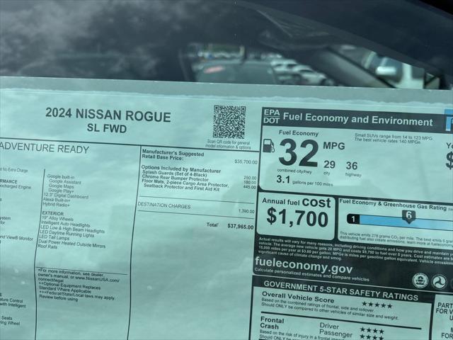 new 2024 Nissan Rogue car, priced at $35,956