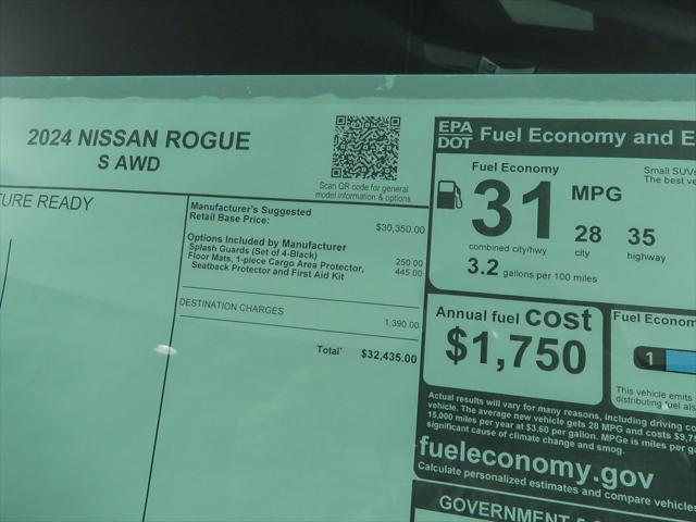 new 2024 Nissan Rogue car, priced at $30,426