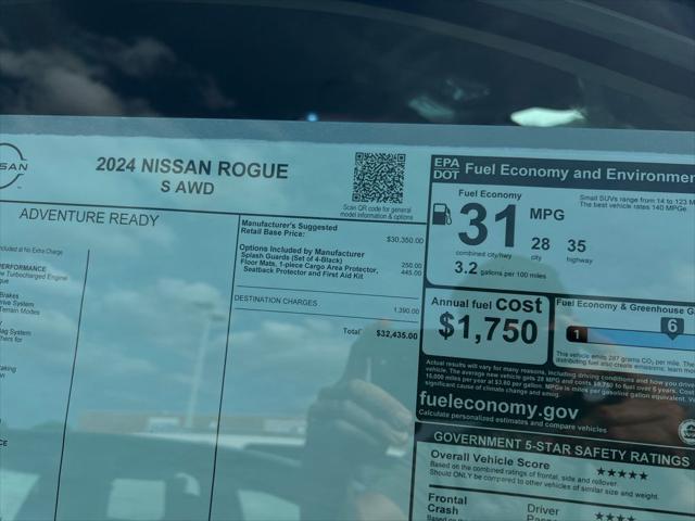 new 2024 Nissan Rogue car, priced at $27,245