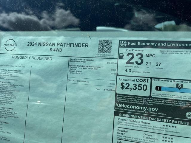 new 2024 Nissan Pathfinder car, priced at $38,051
