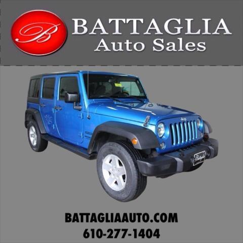 used 2016 Jeep Wrangler Unlimited car, priced at $24,901