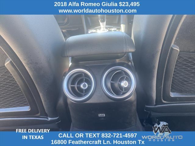 used 2018 Alfa Romeo Giulia car, priced at $23,495