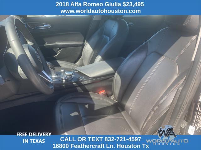 used 2018 Alfa Romeo Giulia car, priced at $23,495