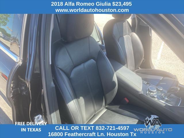 used 2018 Alfa Romeo Giulia car, priced at $23,495