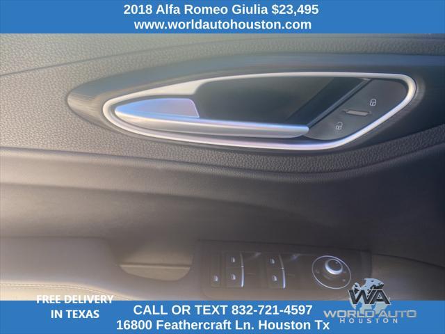 used 2018 Alfa Romeo Giulia car, priced at $23,495