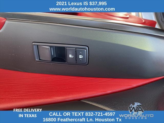 used 2021 Lexus IS 350 car, priced at $37,995