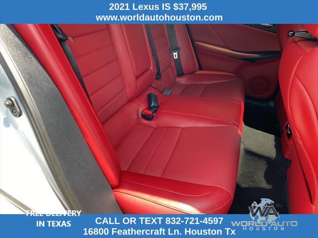 used 2021 Lexus IS 350 car, priced at $37,995