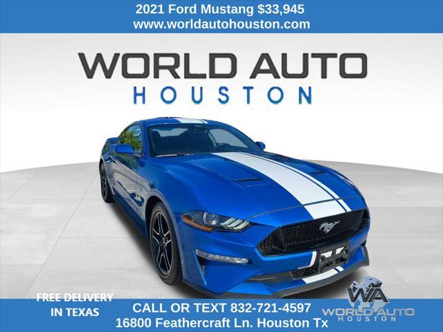 used 2021 Ford Mustang car, priced at $33,945