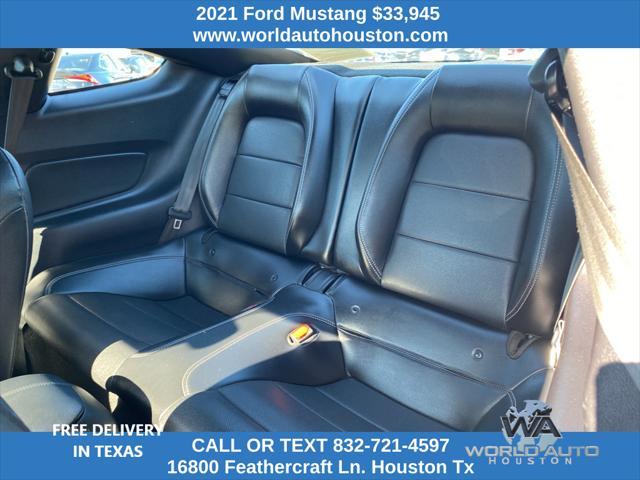 used 2021 Ford Mustang car, priced at $33,945