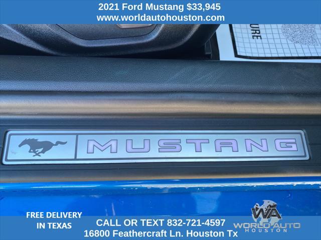 used 2021 Ford Mustang car, priced at $33,945