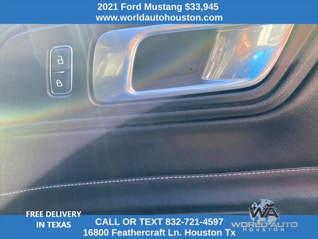 used 2021 Ford Mustang car, priced at $33,945