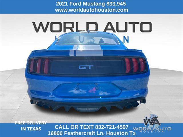 used 2021 Ford Mustang car, priced at $33,945