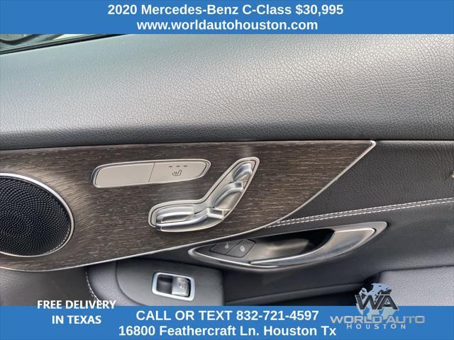 used 2020 Mercedes-Benz C-Class car, priced at $30,995