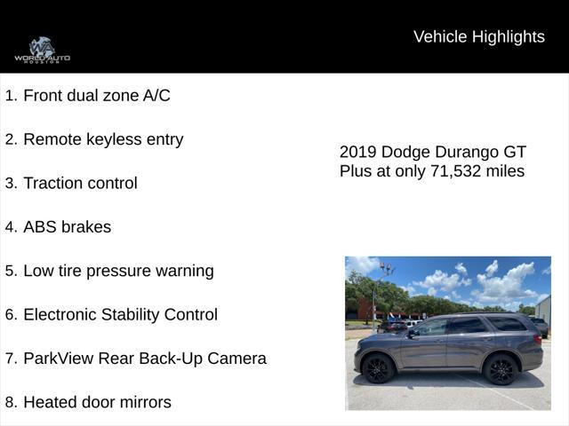 used 2019 Dodge Durango car, priced at $25,995