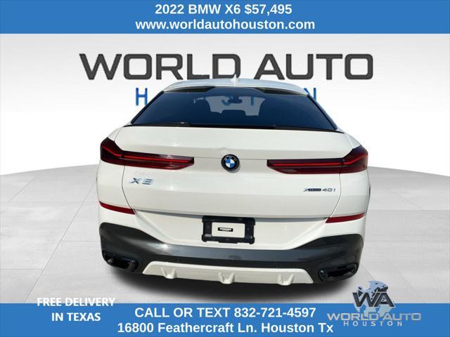used 2022 BMW X6 car, priced at $57,495