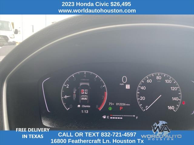 used 2023 Honda Civic car, priced at $26,495