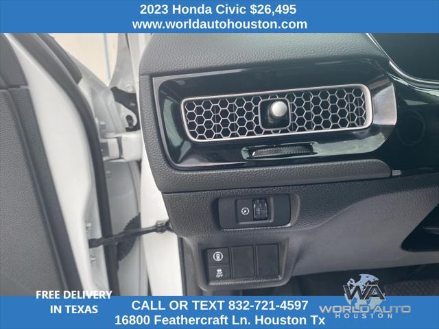 used 2023 Honda Civic car, priced at $26,495