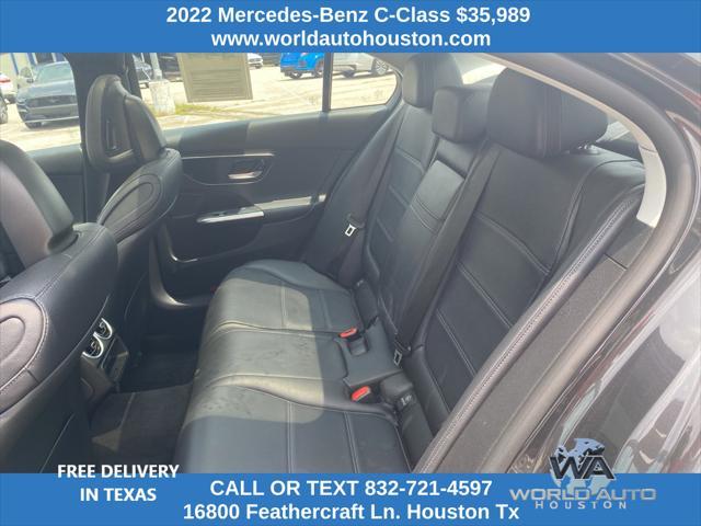 used 2022 Mercedes-Benz C-Class car, priced at $35,989