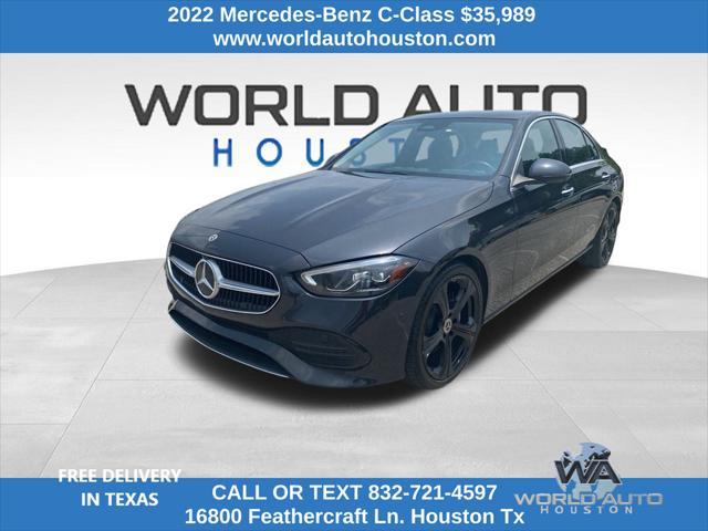 used 2022 Mercedes-Benz C-Class car, priced at $35,989