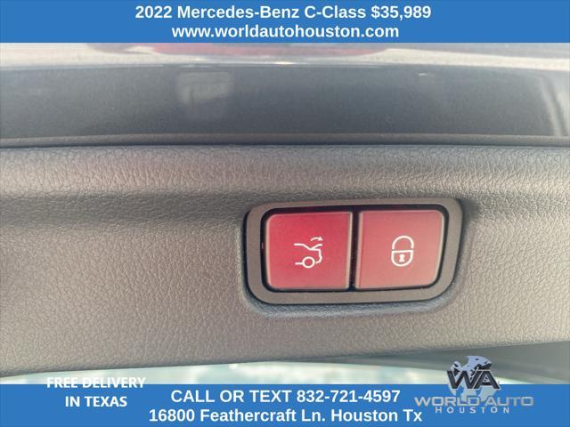 used 2022 Mercedes-Benz C-Class car, priced at $35,989