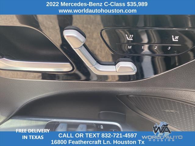 used 2022 Mercedes-Benz C-Class car, priced at $35,989