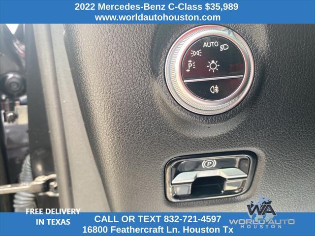 used 2022 Mercedes-Benz C-Class car, priced at $35,989